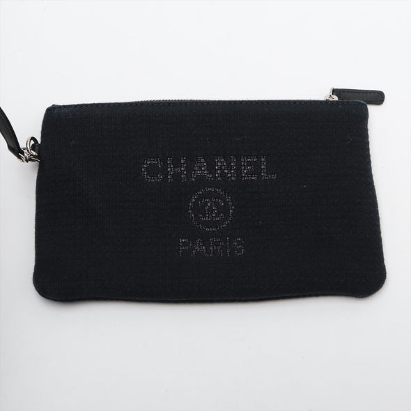 Chanel Black Canvas Deauville GM [Clearance Sale]