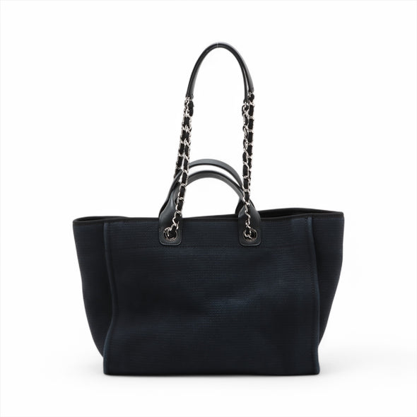 Chanel Black Canvas Deauville GM [Clearance Sale]