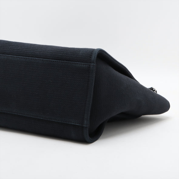 Chanel Black Canvas Deauville GM [Clearance Sale]