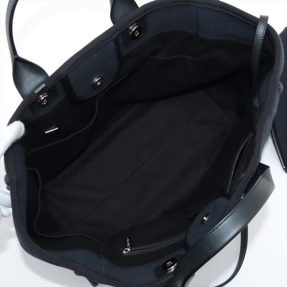 Chanel Black Canvas Deauville GM [Clearance Sale]