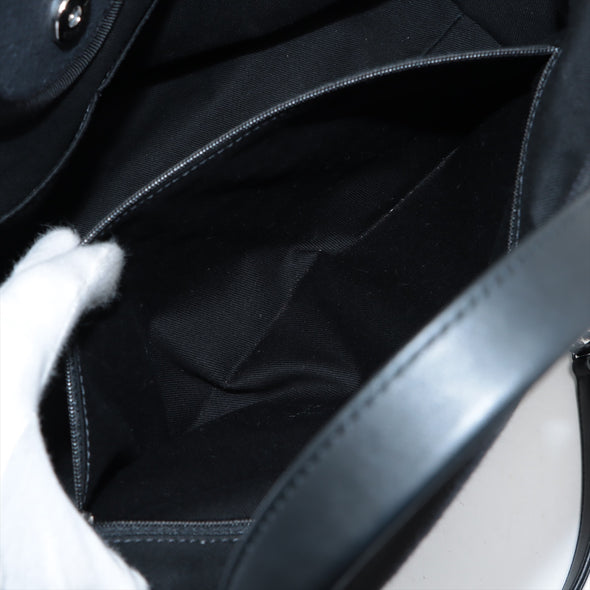 Chanel Black Canvas Deauville GM [Clearance Sale]