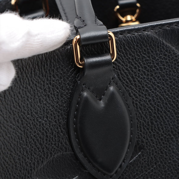 Louis Vuitton Noir Monogram Empreinte Leather OnTheGo MM [Clearance Sale]