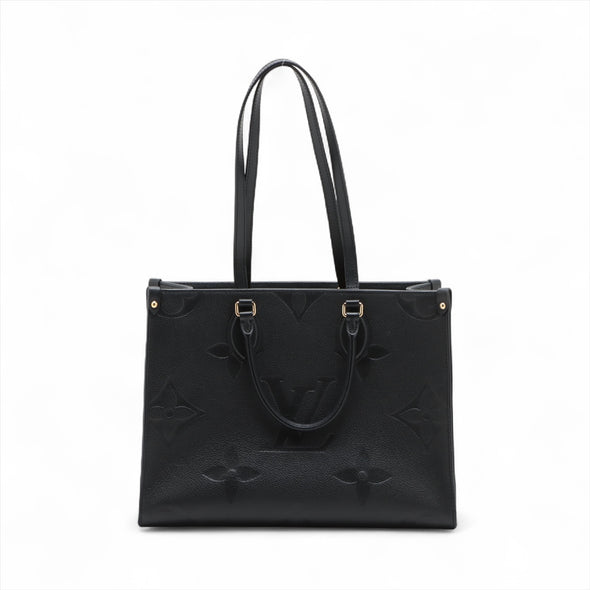 Louis Vuitton Noir Monogram Empreinte Leather OnTheGo MM [Clearance Sale]