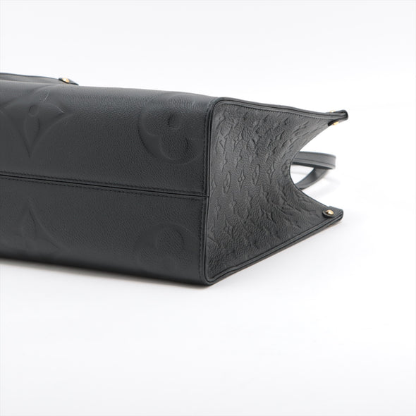 Louis Vuitton Noir Monogram Empreinte Leather OnTheGo MM [Clearance Sale]