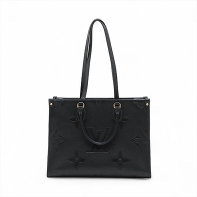 Louis Vuitton Noir Monogram Empreinte Leather OnTheGo MM [Clearance Sale]