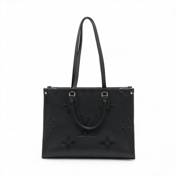 Louis Vuitton Noir Monogram Empreinte Leather OnTheGo MM [Clearance Sale]