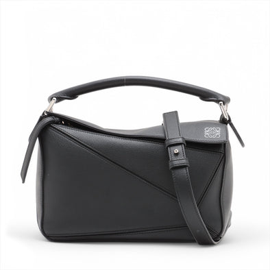 Loewe Black Leather Small Puzzle Bag [Clearance Sale]
