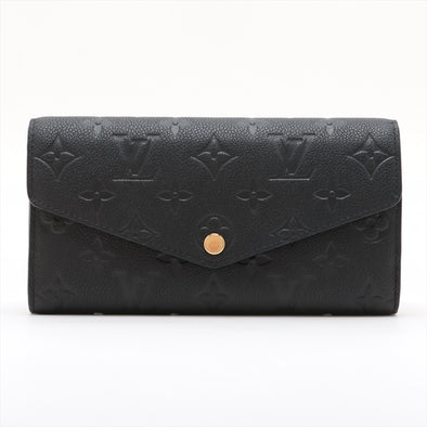 Louis Vuitton Noir Monogram Empreinte Leather Sarah Wallet [Clearance Sale]
