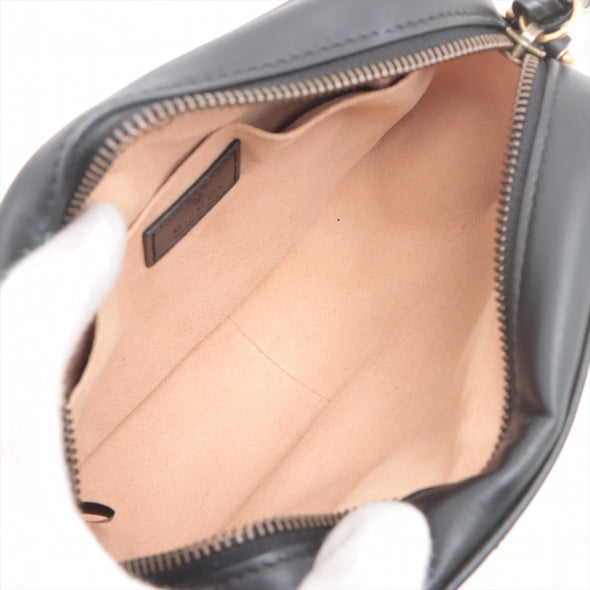 Gucci Black Leather GG Marmont Mini Camera Bag [Clearance Sale]