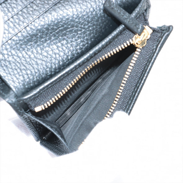 Gucci Black Leather GG Marmont Mini Wallet [Clearance Sale]