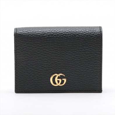 Gucci Black Leather GG Marmont Mini Wallet [Clearance Sale]