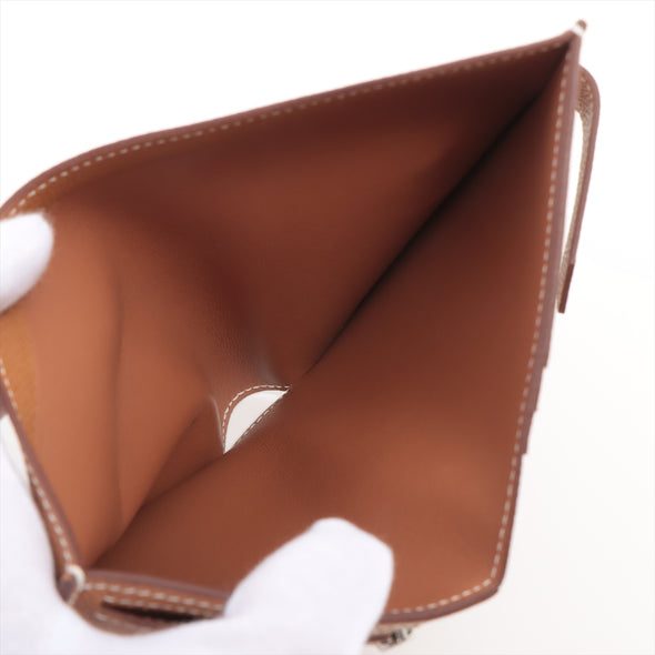 Hermes Gold Epsom Calfskin Leather Mini Wallet [Clearance Sale]