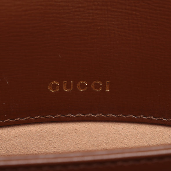 Gucci Brown GG Supreme Horsebit 1955 Medium Shoulder Bag [Clearance Sale]