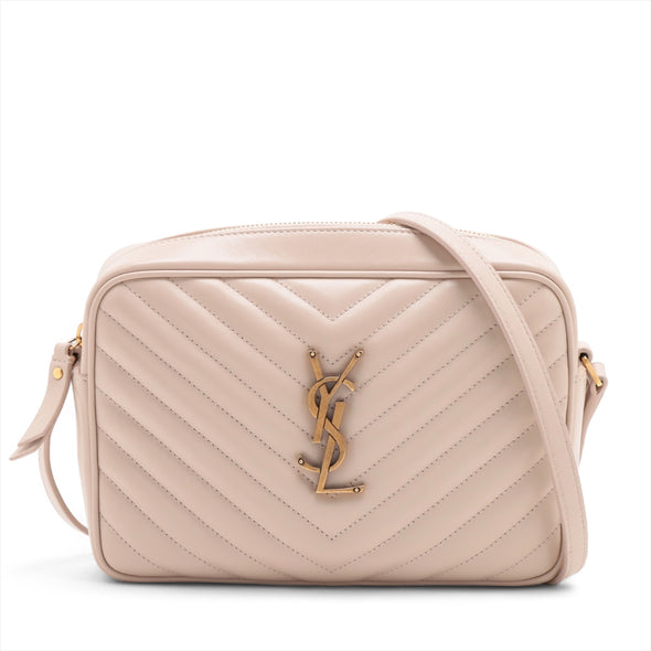 Saint Laurent Pink Leather Lou Camera Bag [Clearance Sale]