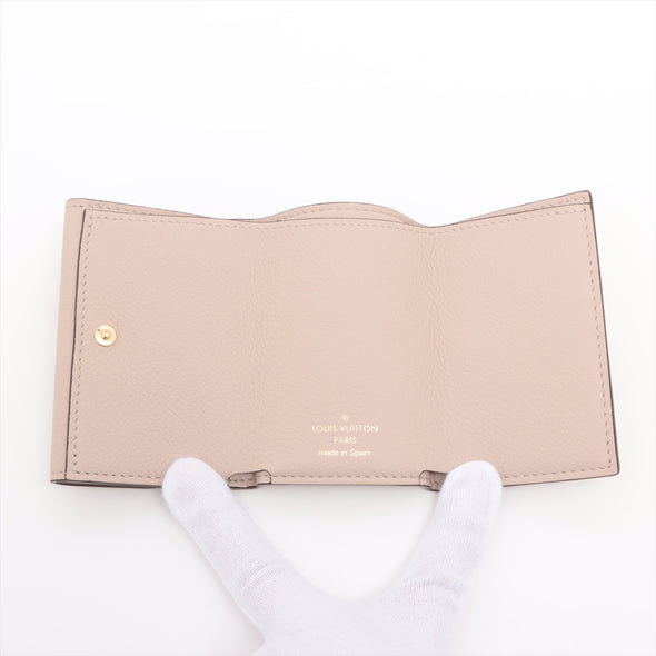 Louis Vuitton Greige Leather Lockmini Wallet [Clearance Sale]