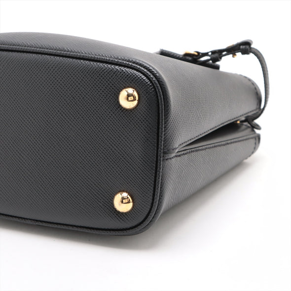 Prada Nero Saffiano Leather Small Panier Bag [Clearance Sale]