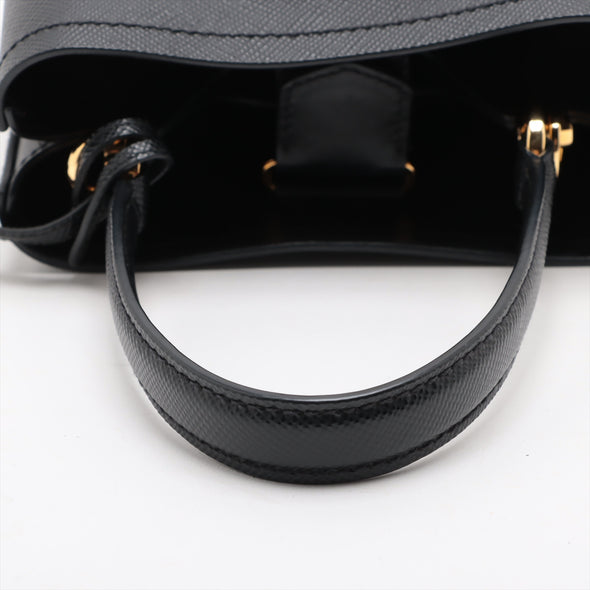 Prada Nero Saffiano Leather Small Panier Bag [Clearance Sale]