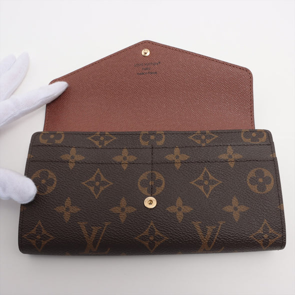 Louis Vuitton Brown Monogram Sarah Wallet [Clearance Sale]