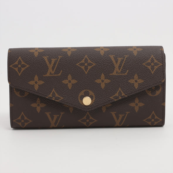 Louis Vuitton Brown Monogram Sarah Wallet [Clearance Sale]
