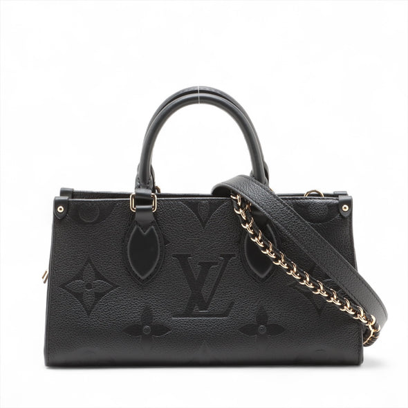 Louis Vuitton Noir Monogram Empreinte Leather OnTheGo East West [Clearance Sale]