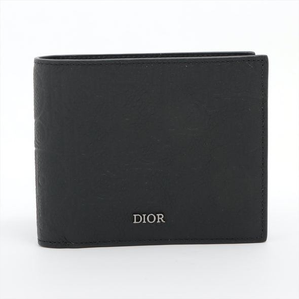 Christian Dior Black Gravity Leather Bifold Wallet [Clearance Sale]