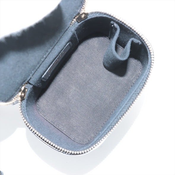 Chanel Black Nappa Leather Small Vanity With Chain [Clearance Sale]