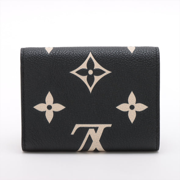 Louis Vuitton Black Beige Bicolor Monogram Empreinte Leather Victorine Wallet [Clearance Sale]