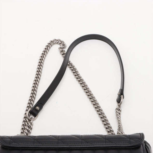 Gucci Black Leather GG Marmont Medium Shoulder Bag [Clearance Sale]