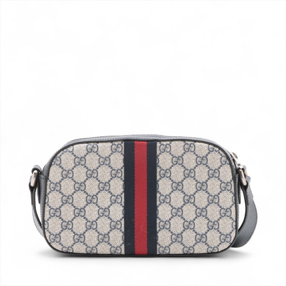 Gucci Navy GG Supreme Ophidia Small Crossbody Bag [Clearance Sale]
