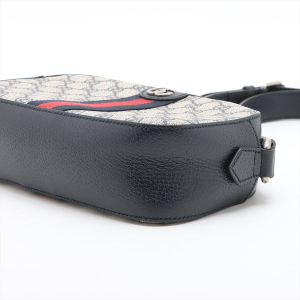Gucci Navy GG Supreme Ophidia Small Crossbody Bag [Clearance Sale]