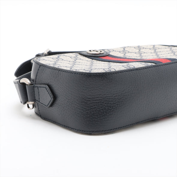 Gucci Navy GG Supreme Ophidia Small Crossbody Bag [Clearance Sale]