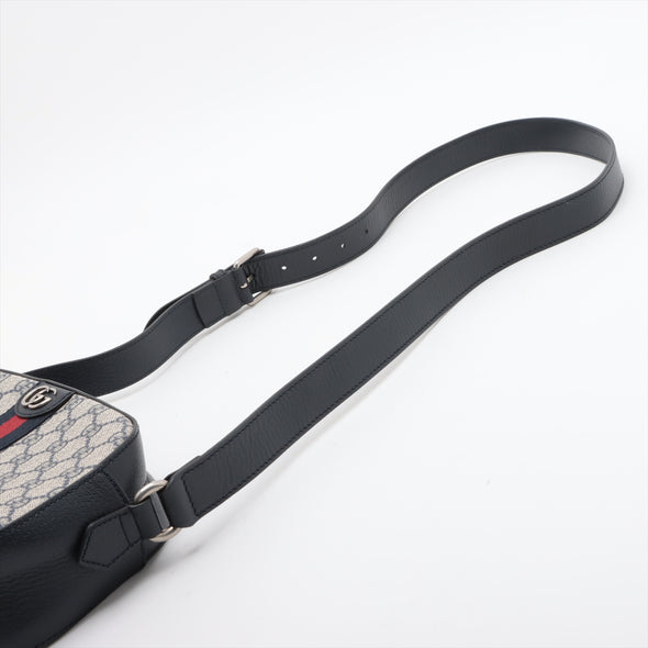 Gucci Navy GG Supreme Ophidia Small Crossbody Bag [Clearance Sale]