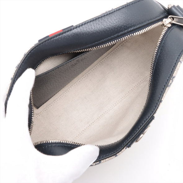 Gucci Navy GG Supreme Ophidia Small Crossbody Bag [Clearance Sale]