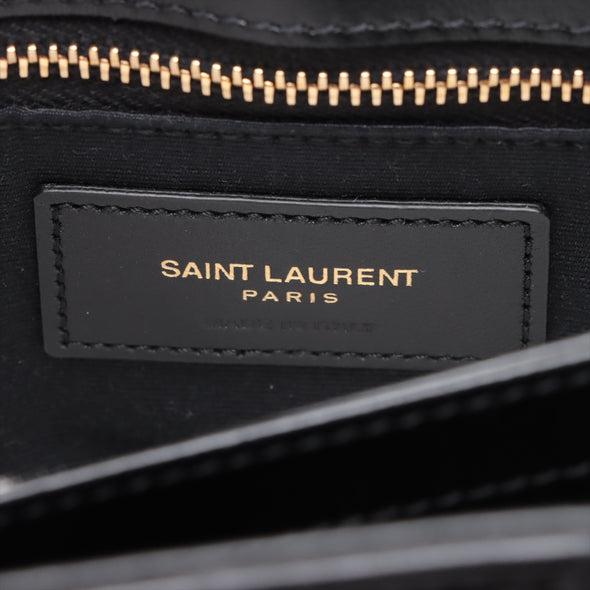 Saint Laurent Black Leather Mini Loulou Bag [Clearance Sale]