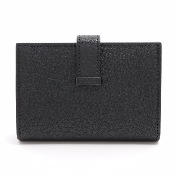 Hermes Black Epsom Calfskin Leather Card Holder [Clearance Sale]