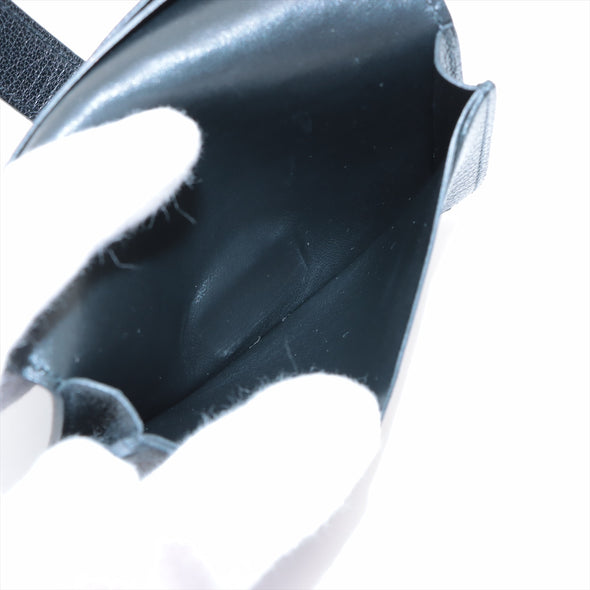 Hermes Black Epsom Calfskin Leather Card Holder [Clearance Sale]
