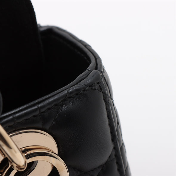 Christian Dior Black Cannage Leather Small Lady Dior [Clearance Sale]