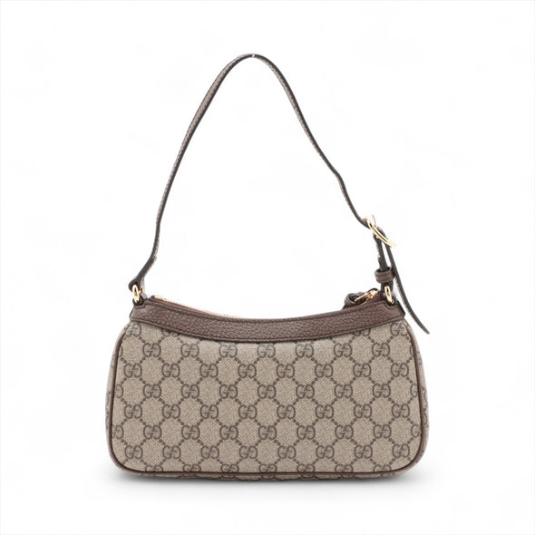 Gucci Brown GG Supreme Ophidia Small Shoulder Bag [Clearance Sale]