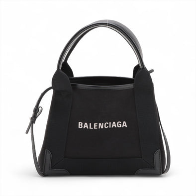 Balenciaga Black Navy Cabas XS [Clearance Sale]