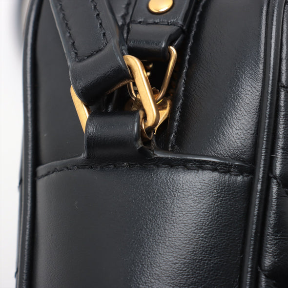 Saint Laurent Black Leather Lou Camera Bag [Clearance Sale]