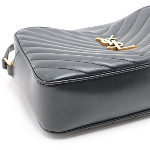 Saint Laurent Black Leather Lou Camera Bag [Clearance Sale]