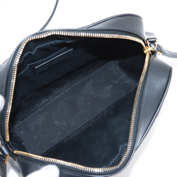 Saint Laurent Black Leather Lou Camera Bag [Clearance Sale]