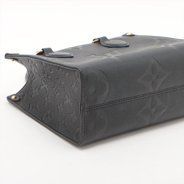 Louis Vuitton Noir Monogram Empreinte Leather OnTheGo PM [Clearance Sale]