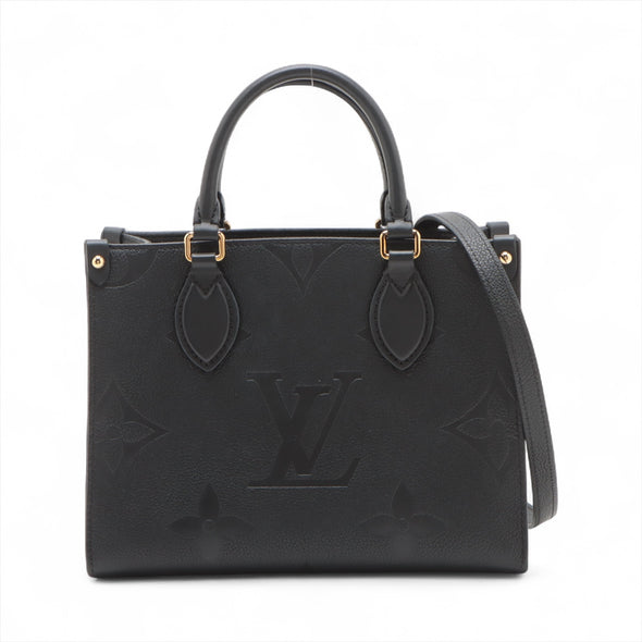 Louis Vuitton Noir Monogram Empreinte Leather OnTheGo PM [Clearance Sale]