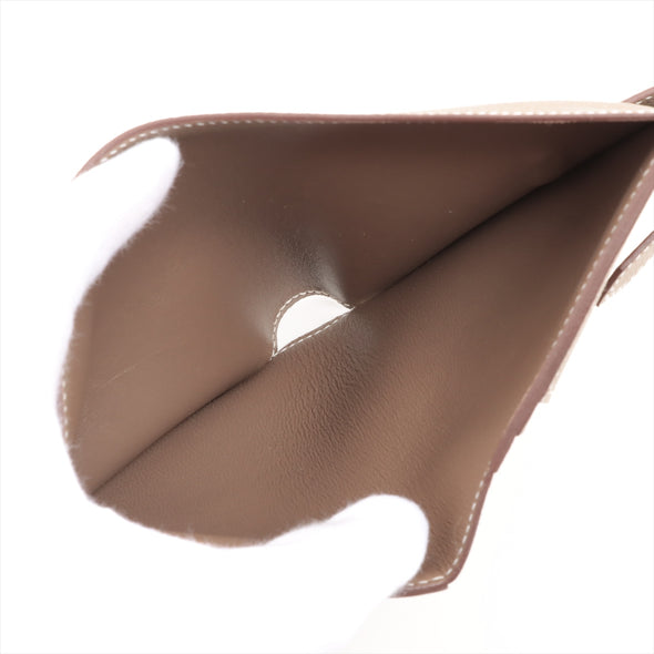 Hermes Etoupe Epsom Calfskin Leather Mini Wallet [Clearance Sale]