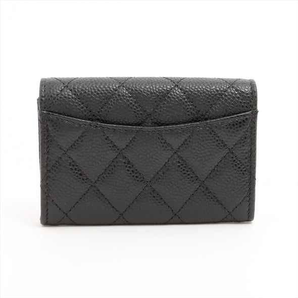 Chanel Black Caviar Leather Classic Card Holder [Clearance Sale]