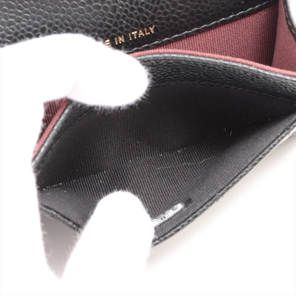 Chanel Black Caviar Leather Classic Card Holder [Clearance Sale]