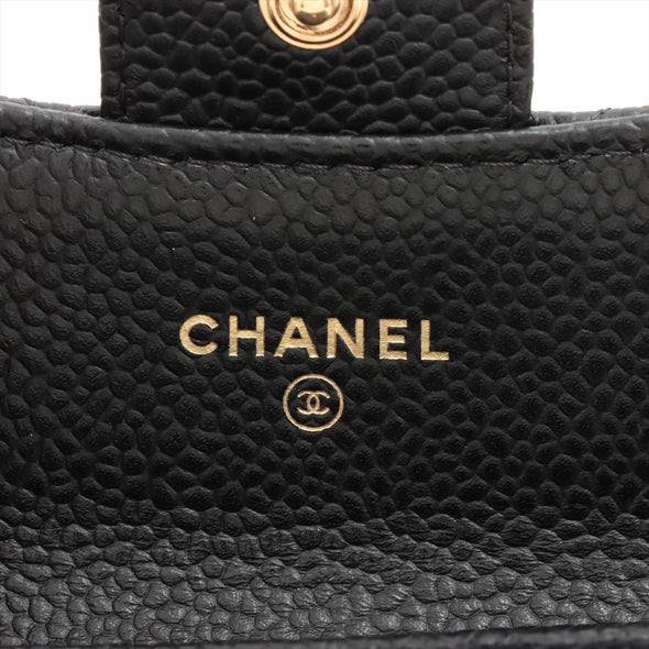 Chanel Black Caviar Leather Classic Card Holder [Clearance Sale]