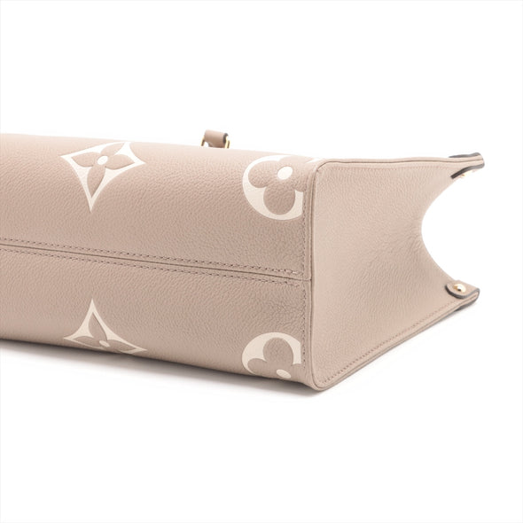 Louis Vuitton Tourterelle BiColour Monogram Empreinte Leather OnTheGo PM [Clearance Sale]