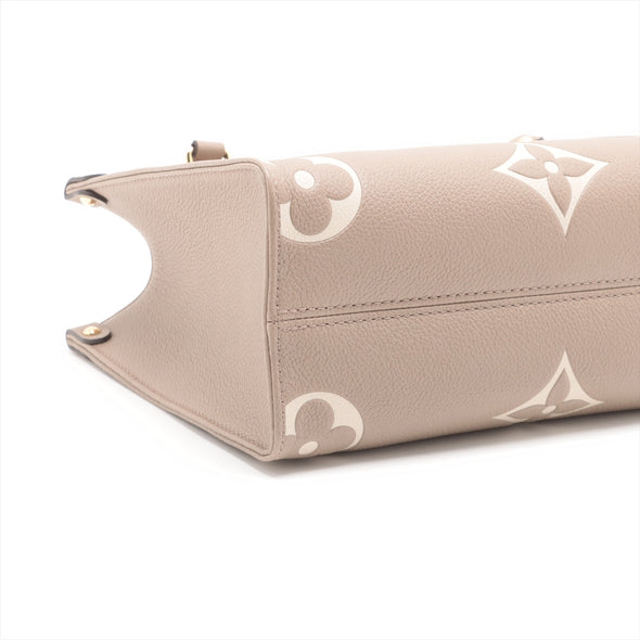 Louis Vuitton Tourterelle BiColour Monogram Empreinte Leather OnTheGo PM [Clearance Sale]